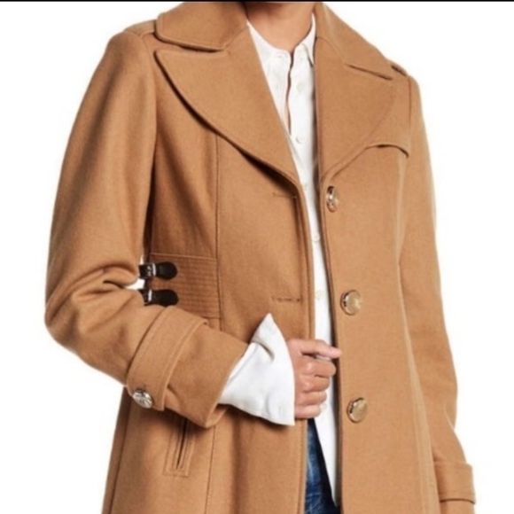 KENNETH Cole | Single Breasted Wool Coat - Picture 1 of 4